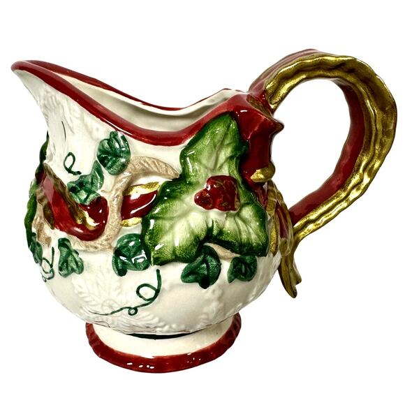 Fitz & Floyd OCI Sri Lanka 3-Pieces-Baroque Creamer Sugar/No Lid & One Shaker - Picture 3 of 8